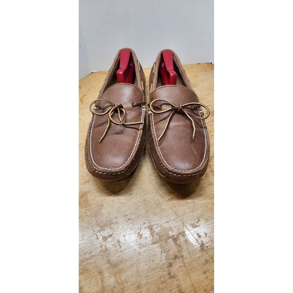 Polo Ralph Lauren Wyndings Brown Leather Driving Loafers Mens 9.5D